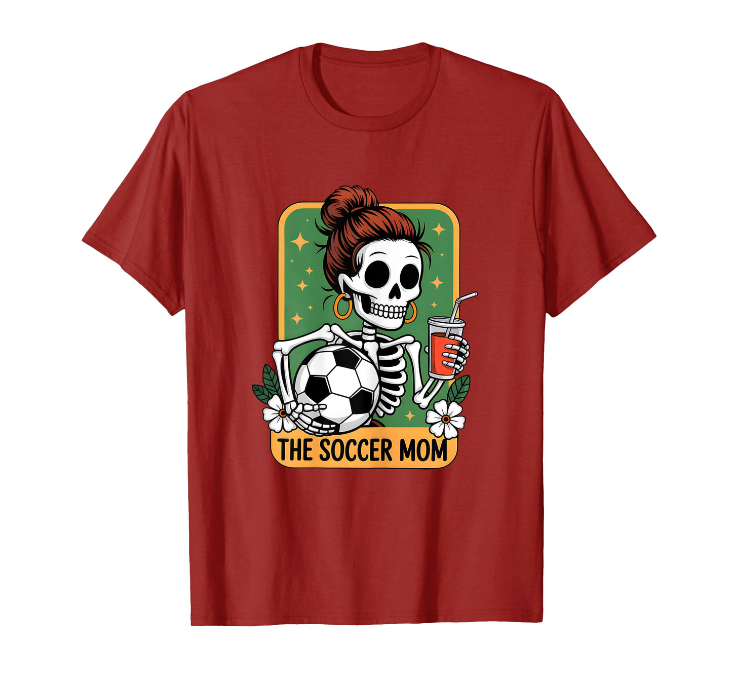 The Soccer Mom Tarot Card Skeleton Game Day Proud Moms T-Shirt