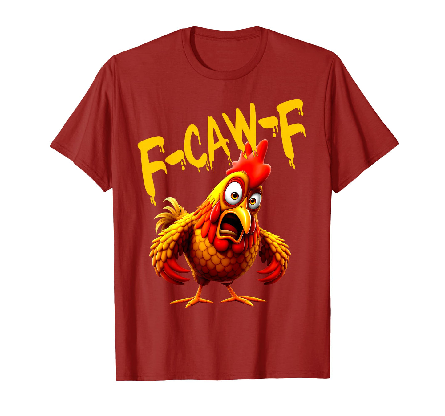 f-caw-f Funny Cow Chicken Vintage T-Shirt
