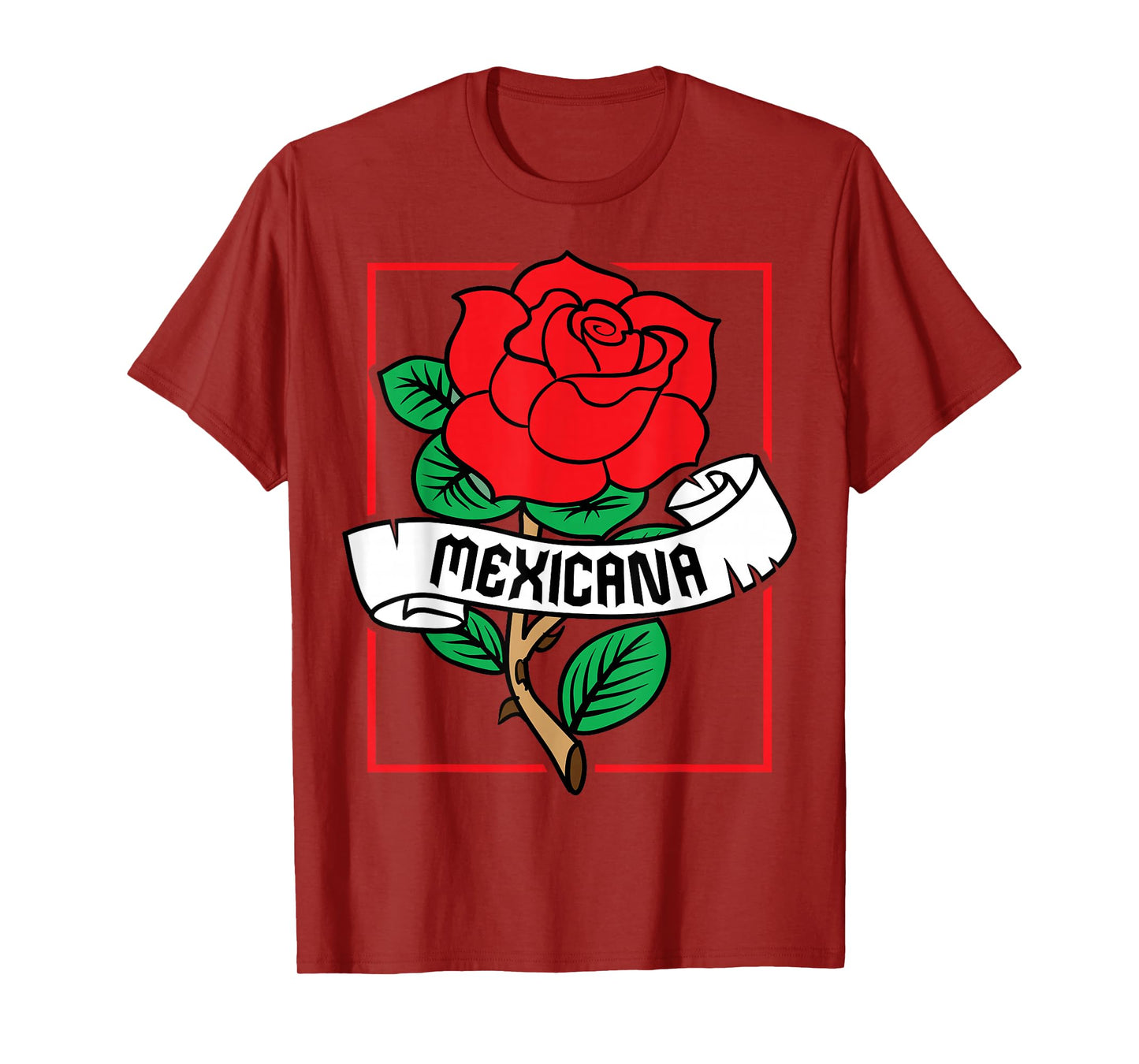 Mexicana Mexico Floral Roses T-Shirt