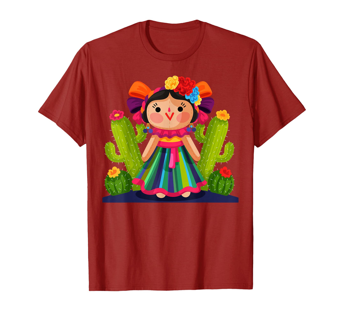 Muñeca Típica Mexicana María Lele Muñeca Otomi Artesanal T-Shirt
