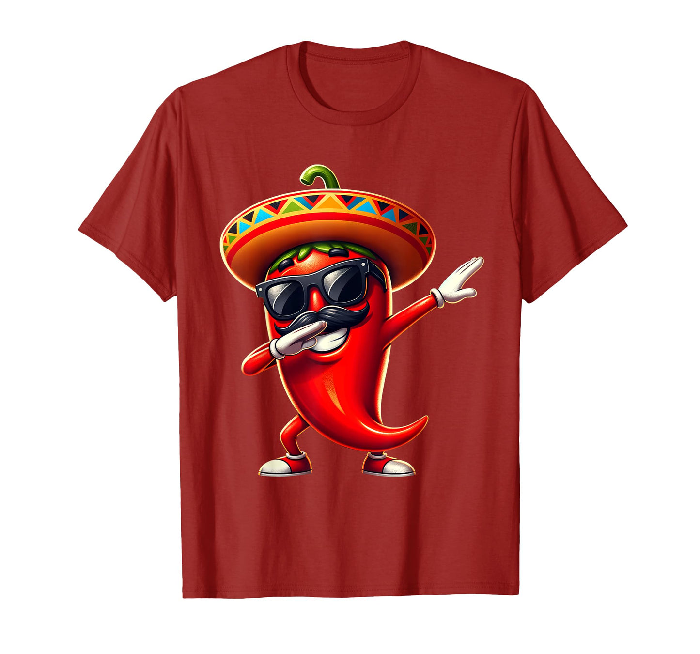 Dabbing Chili Cinco de Mayo Mexican Food For Men Women Kids T-Shirt