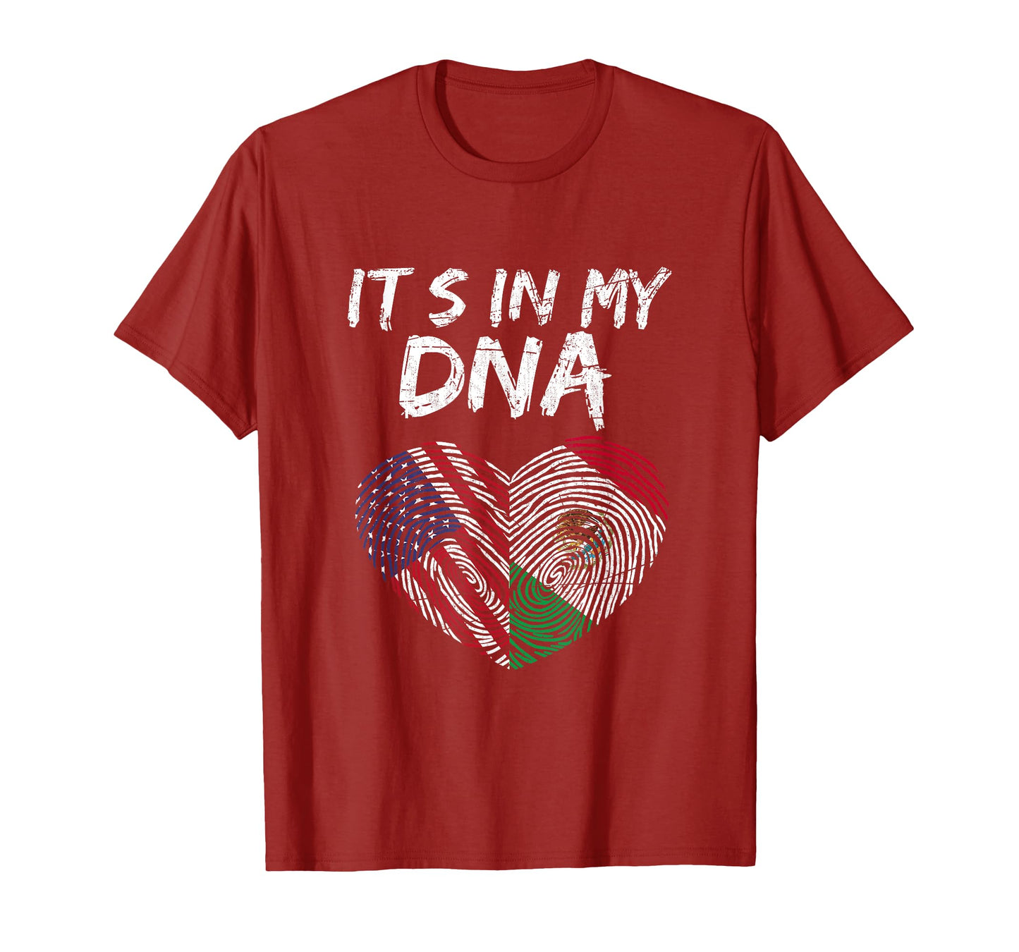 DNA USA Flag American Mexican Flag Mexico T-Shirt