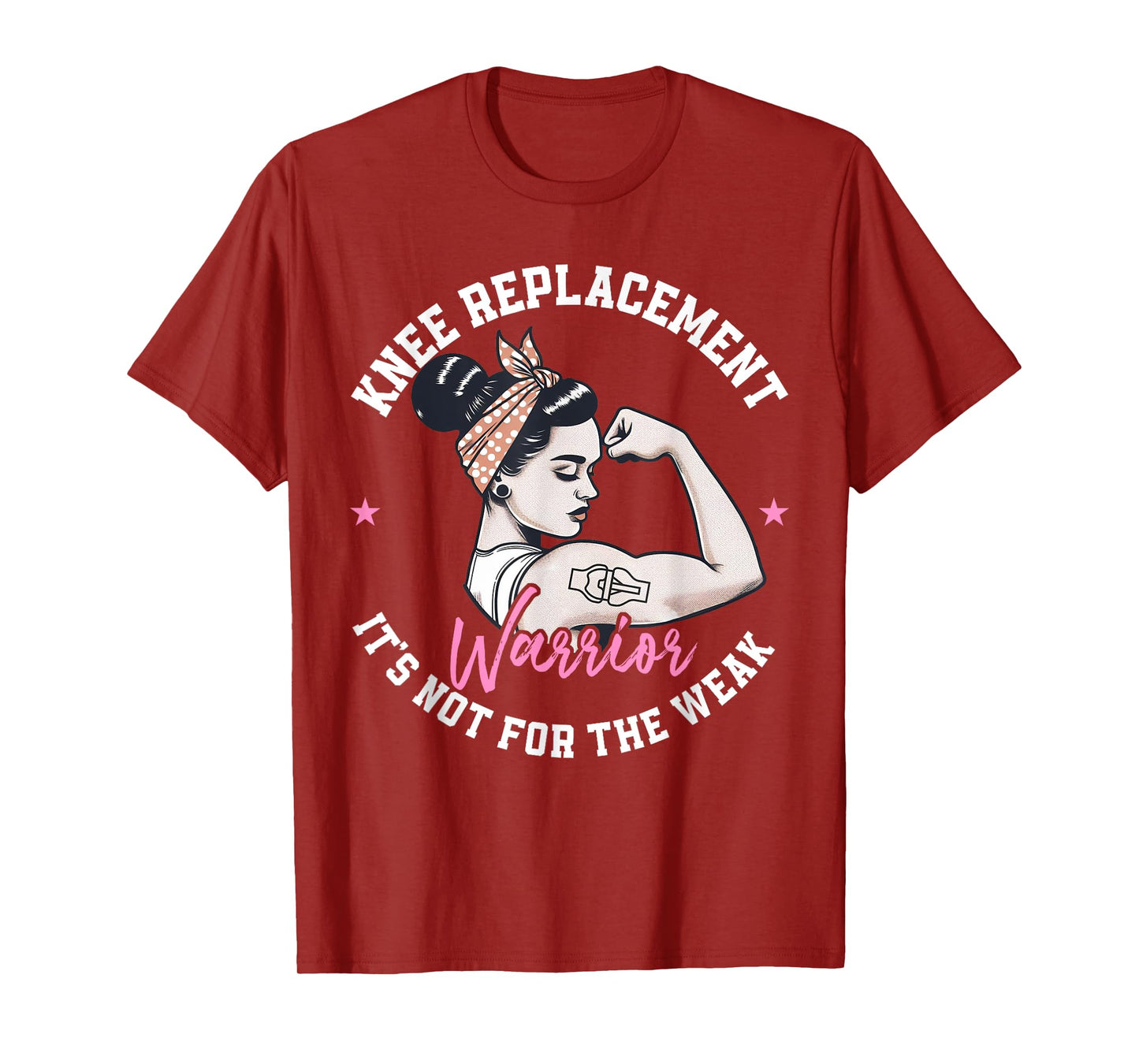 Bionic Knee Replacement Gifts Women Knee Replacement Warrior T-Shirt