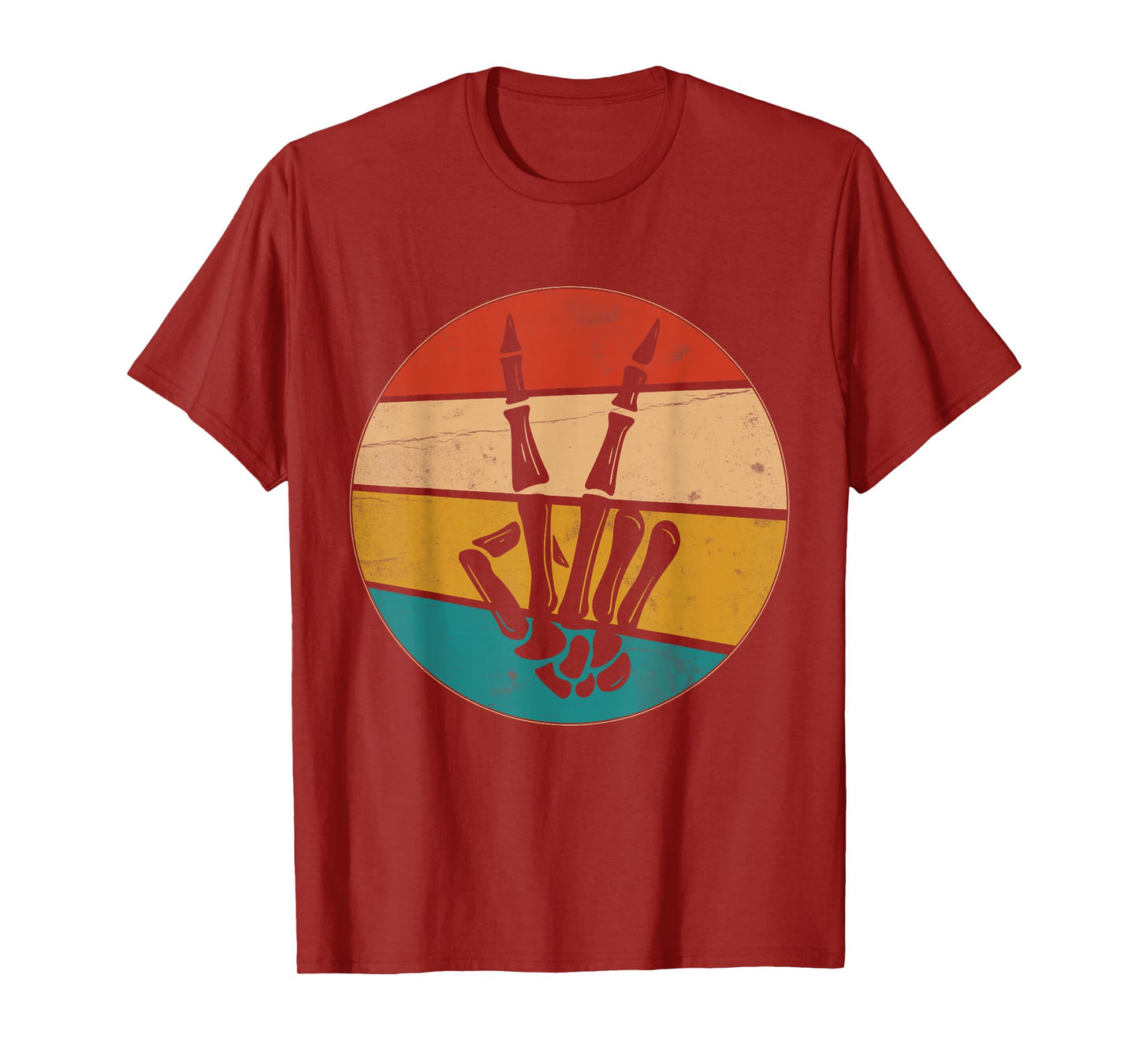 Peace Sign Skeleton Hand T-Shirt