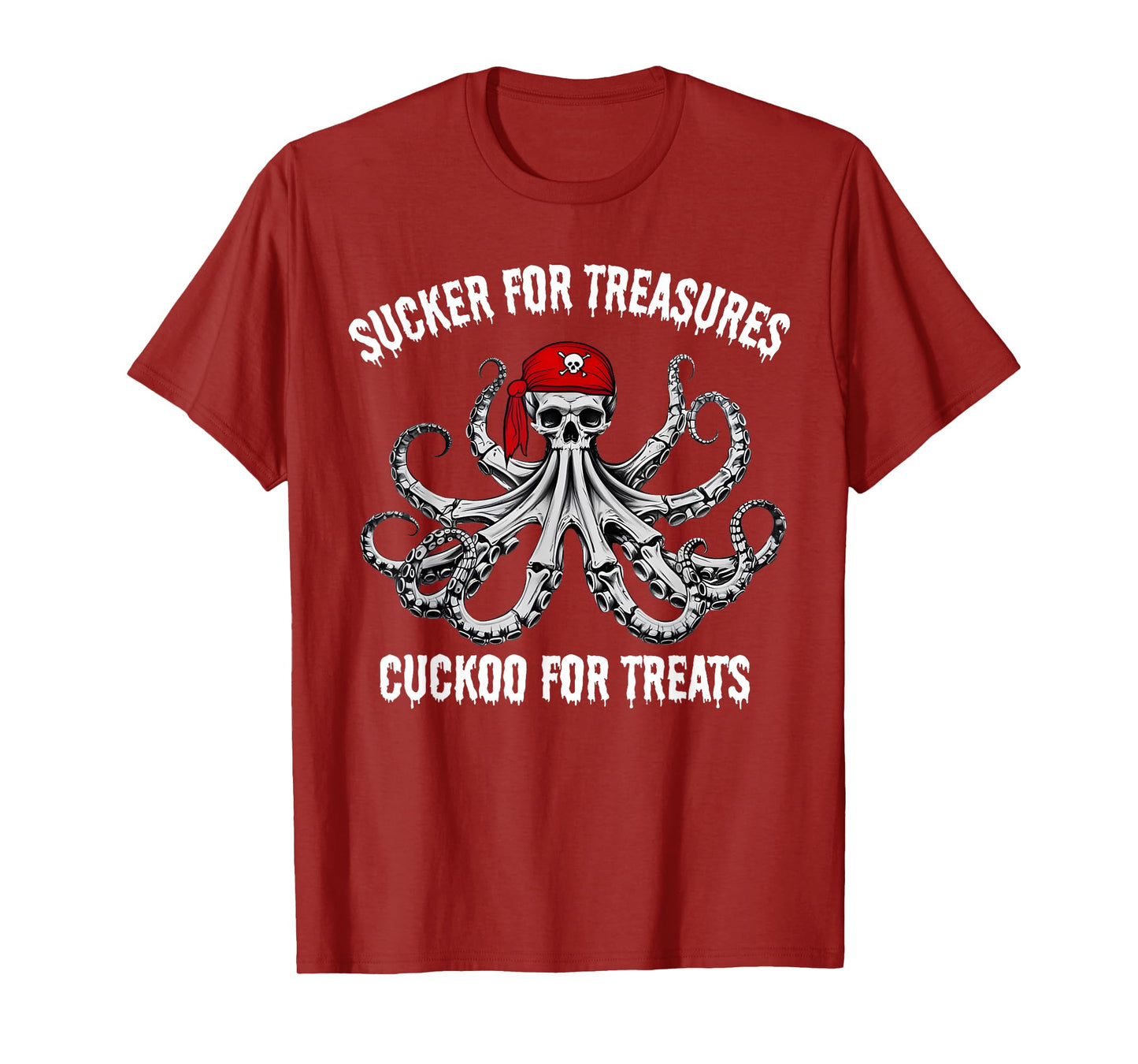 Sucker for Treasures Cuckoo for Treats Halloween Skeleton T-Shirt