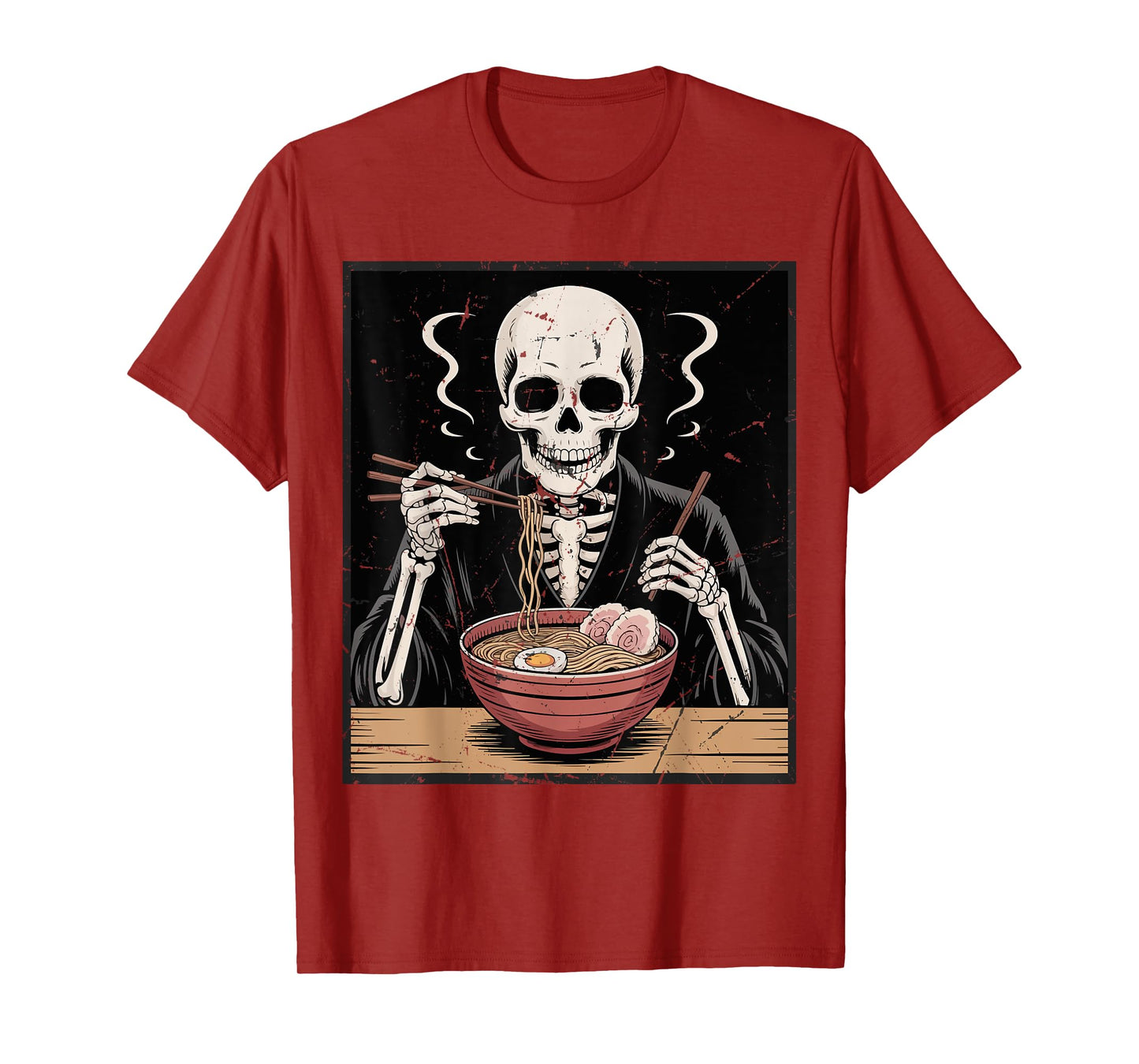 Vintage Japanese Skeleton Ramen Noodles for Men Women Kid T-Shirt