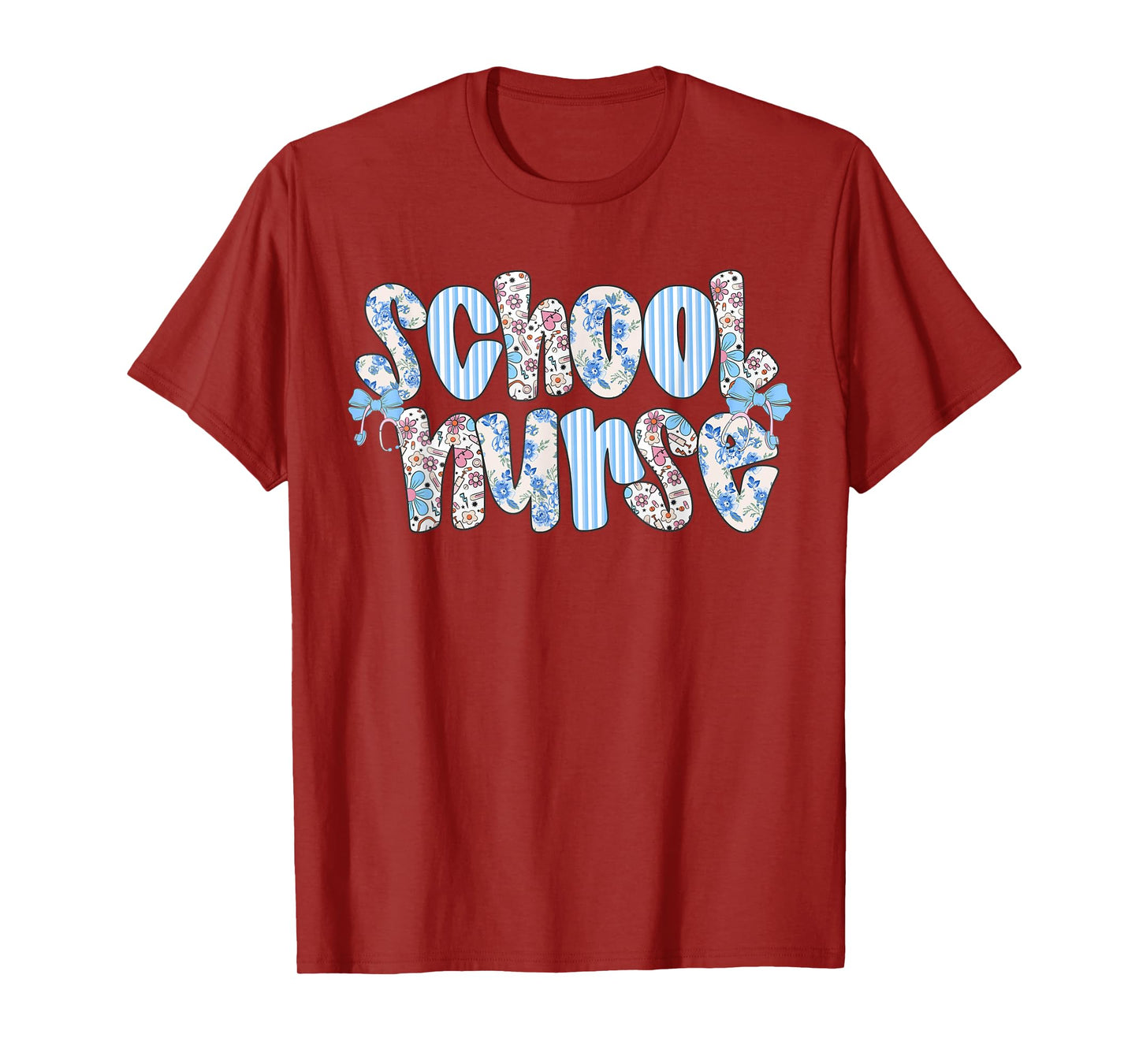 School Nurse Floral Nursing School Nurse Day Nurse Life T-Shirt
