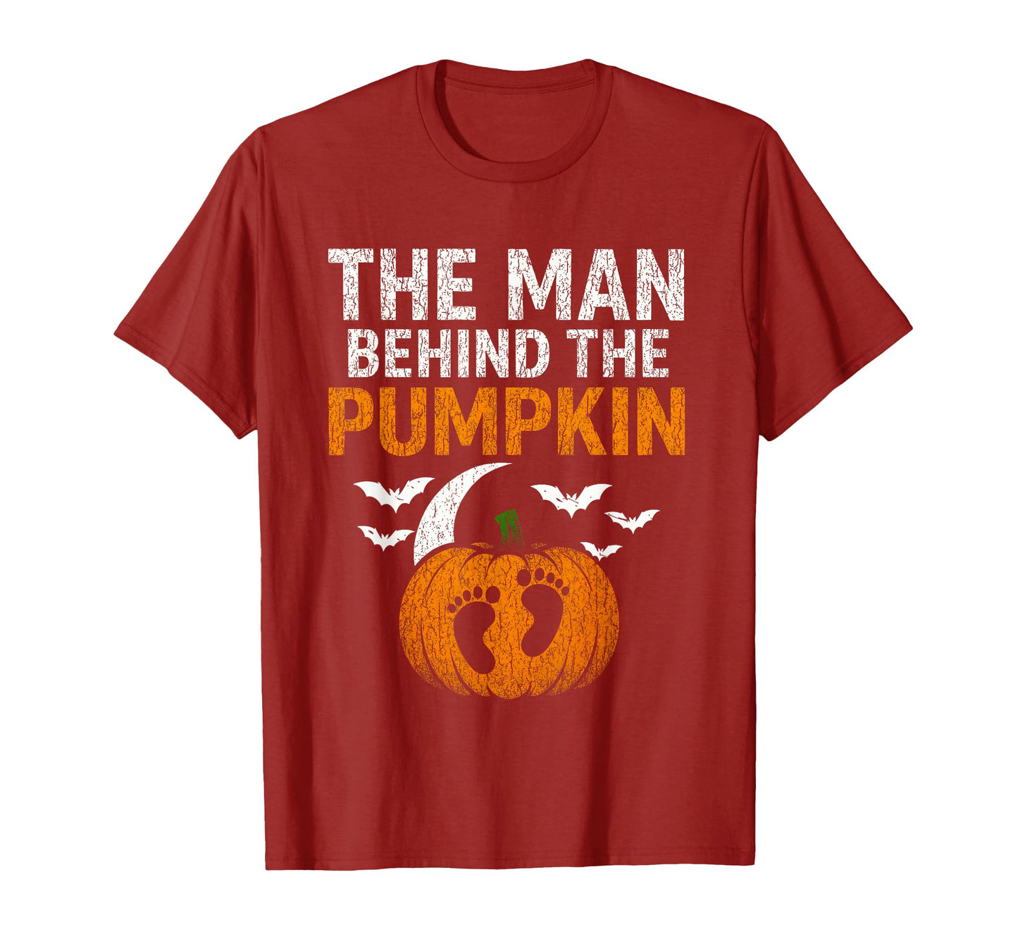 Pregnancy Announcement Dad Pumpkin Halloween Costume Funny T-Shirt