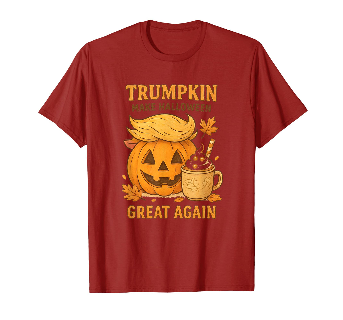 Halloween Skeleton Pumpkin Vintage Retro Fall Spooky Season T-Shirt