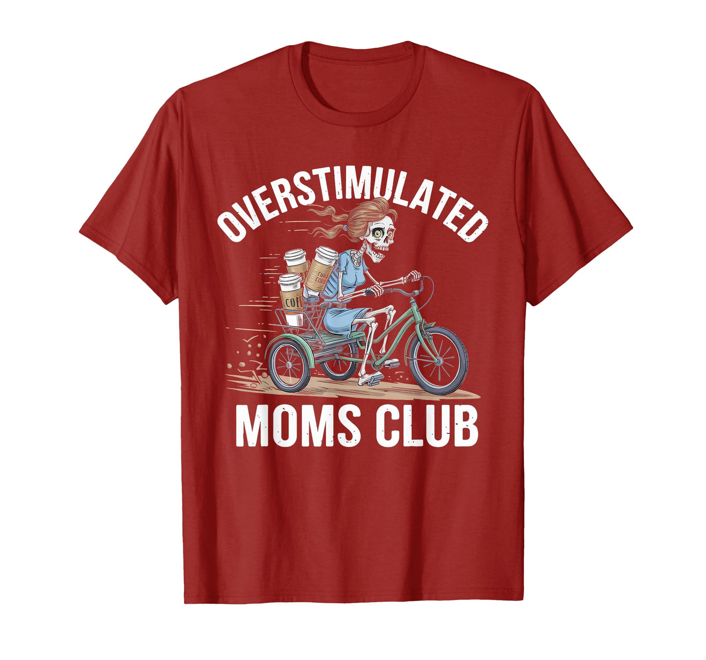 Overstimulated Moms Club Tshirt Mom Depression Mental Health T-Shirt