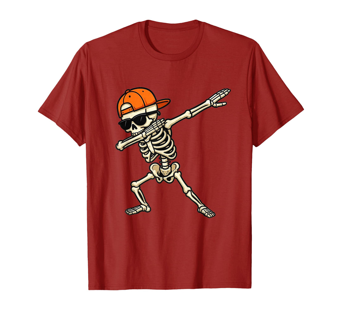 Cool Skeleton Dab Funny Halloween Costume for Boys & Men T-Shirt