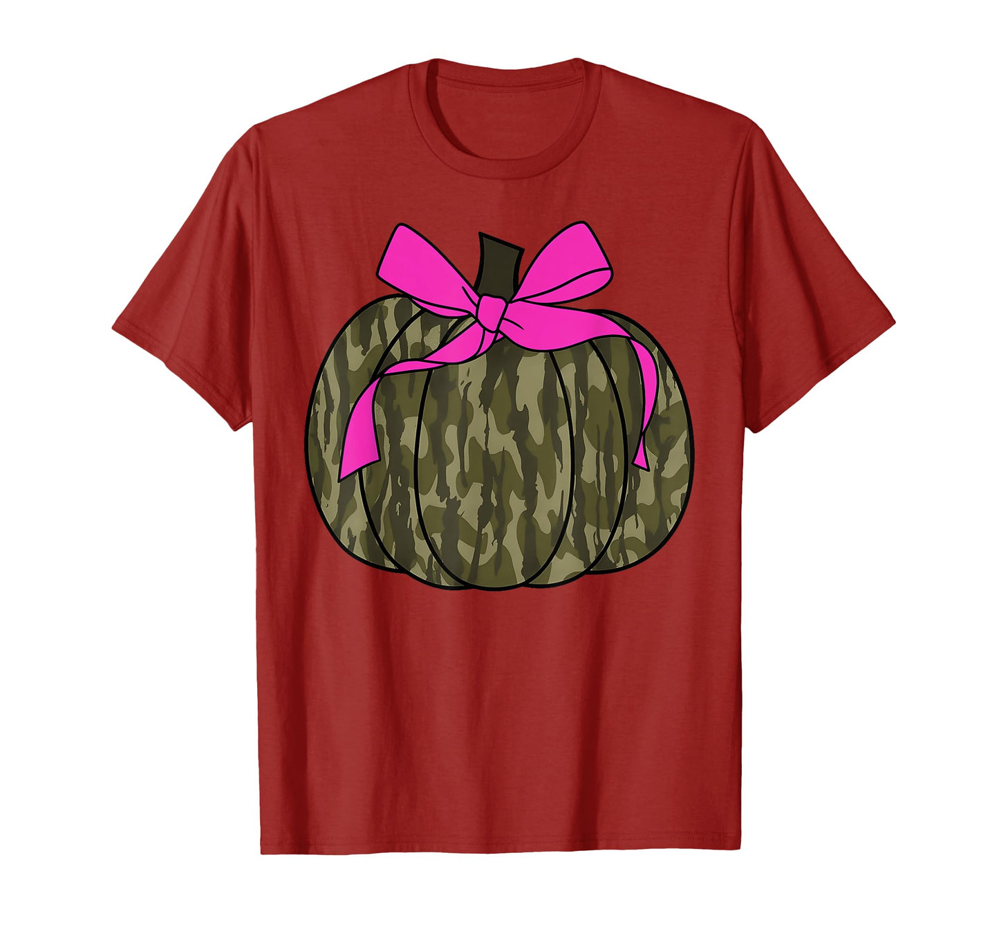 Camo Pumpkin Halloween Costume Coquette Bow Men Women Kids T-Shirt