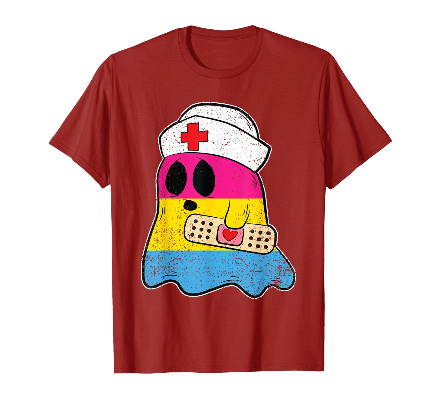 LGBT-Q Ghost Pansexual Pride RN Nursing Nurse T-Shirt