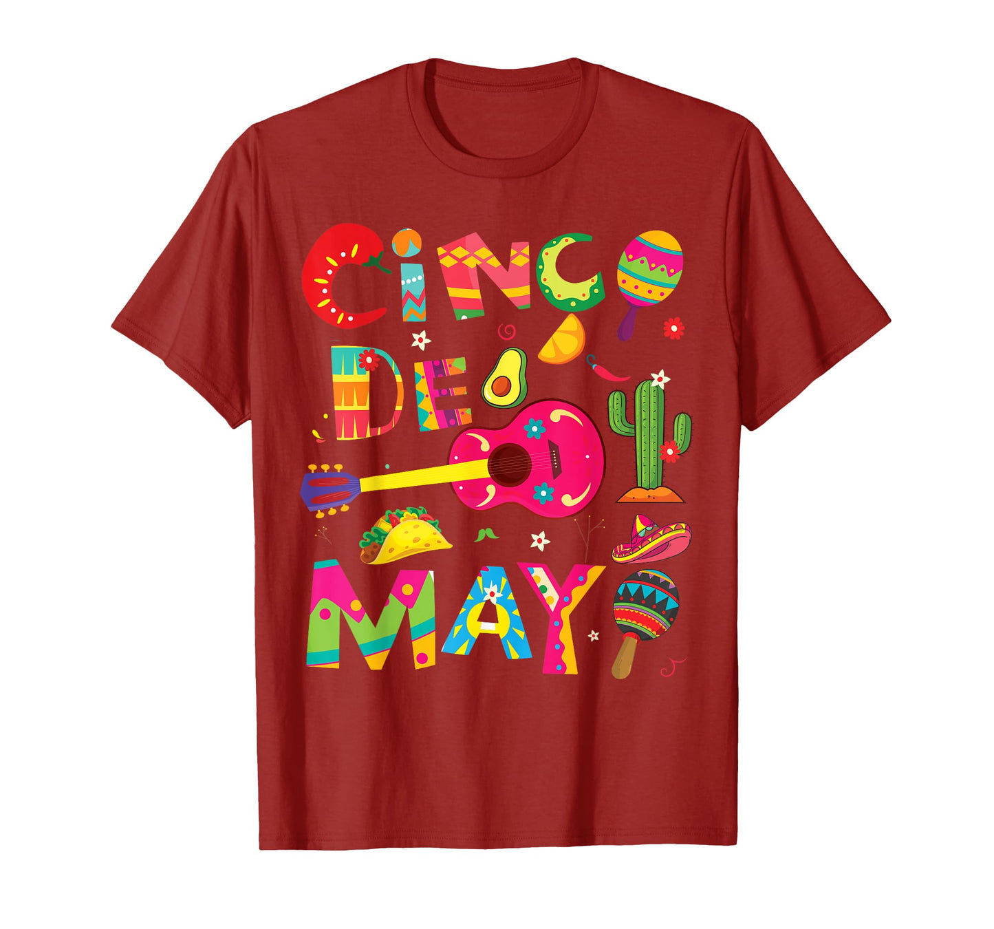 Cinco de Mayo, Men Women kids funny Mexican fiesta 5 De Mayo T-Shirt