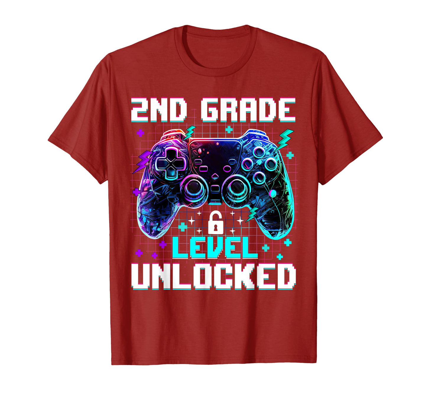 Controller 2nd Grade Level Unlocked First Day Of School Boys T-Shirt