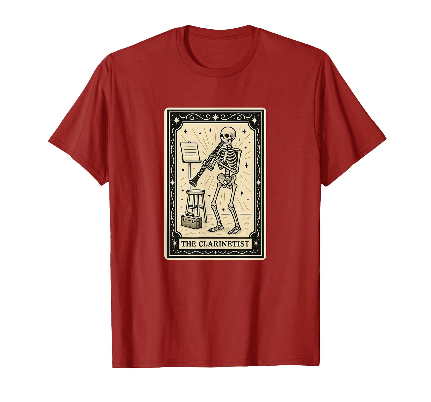 Clarinetist Tarot Card - Halloween Spooky Gothic Clarinet T-Shirt