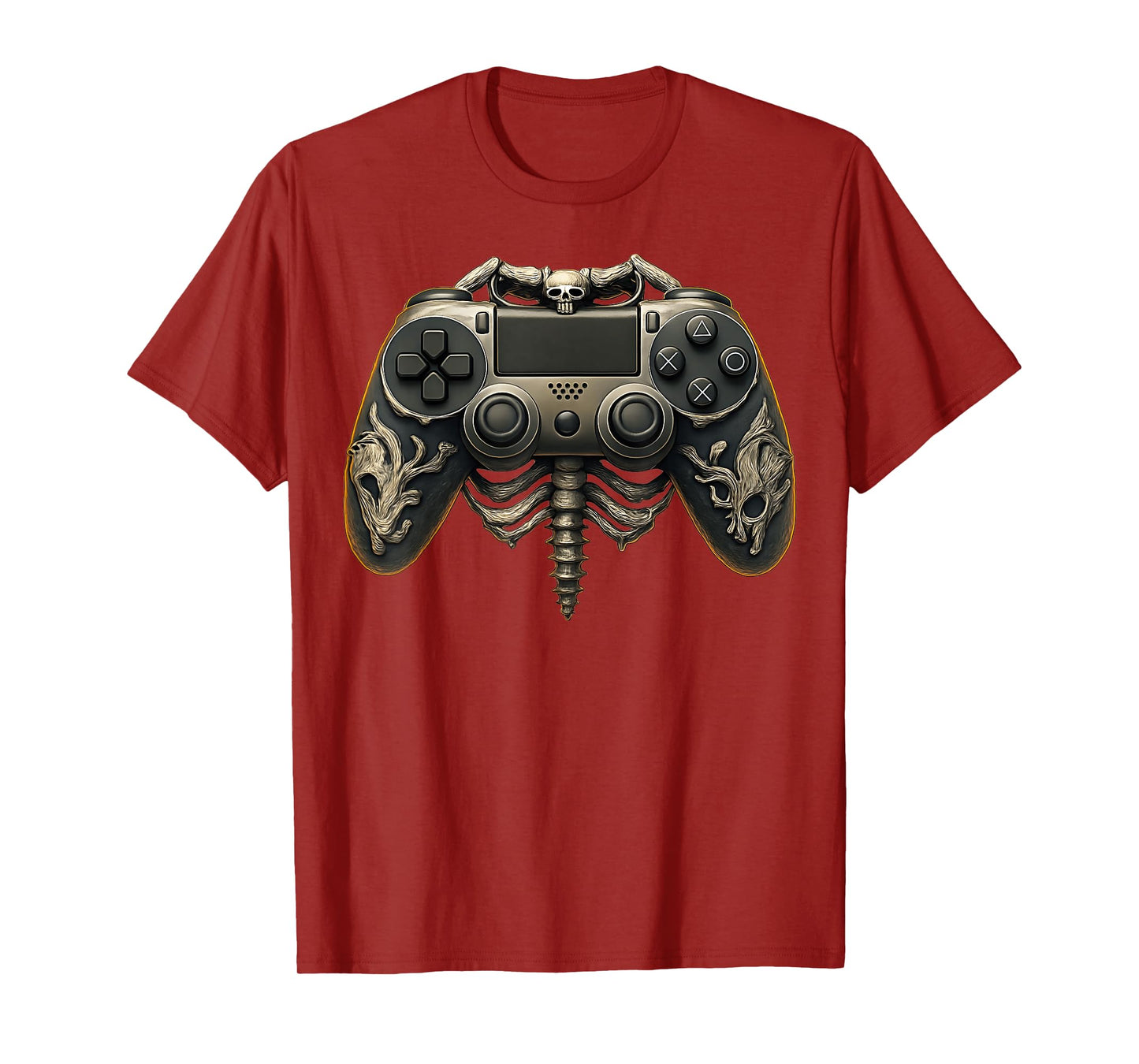 Halloween Skeleton Gamer Funny Video Gaming Geek Boys Kids T-Shirt