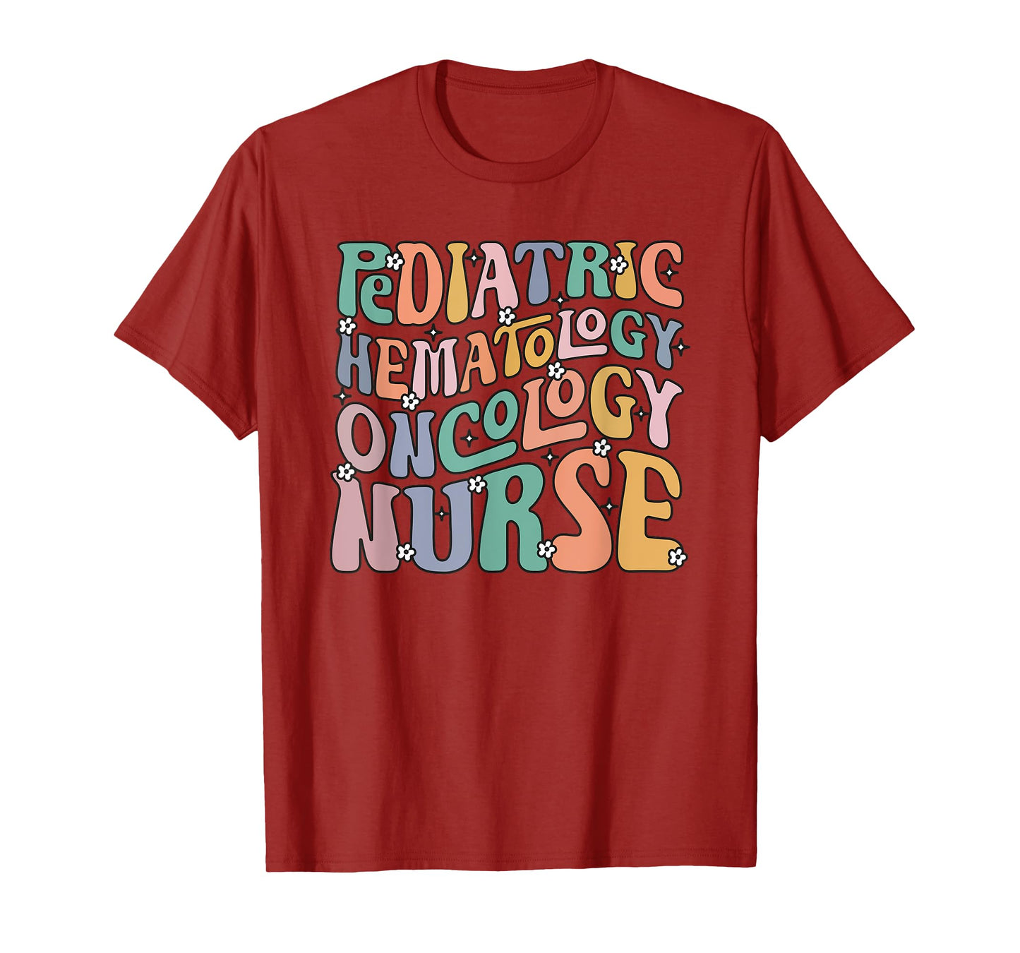 Pediatric Hematology Oncology Nurse Groovy PEDS Hem Onc T-Shirt