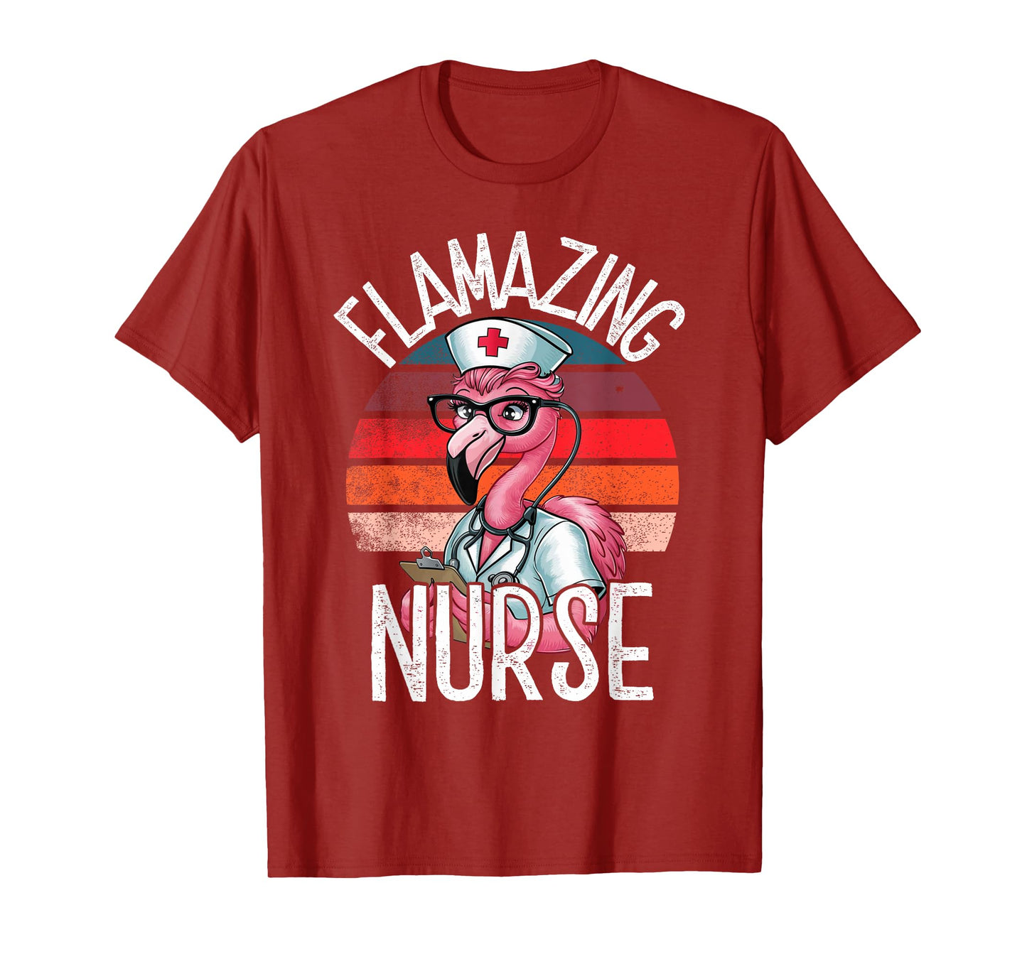 Nurse Designs For Women by MCG.Co Funny Flamingo Lover Nurse Day Appreciation T-Shirt