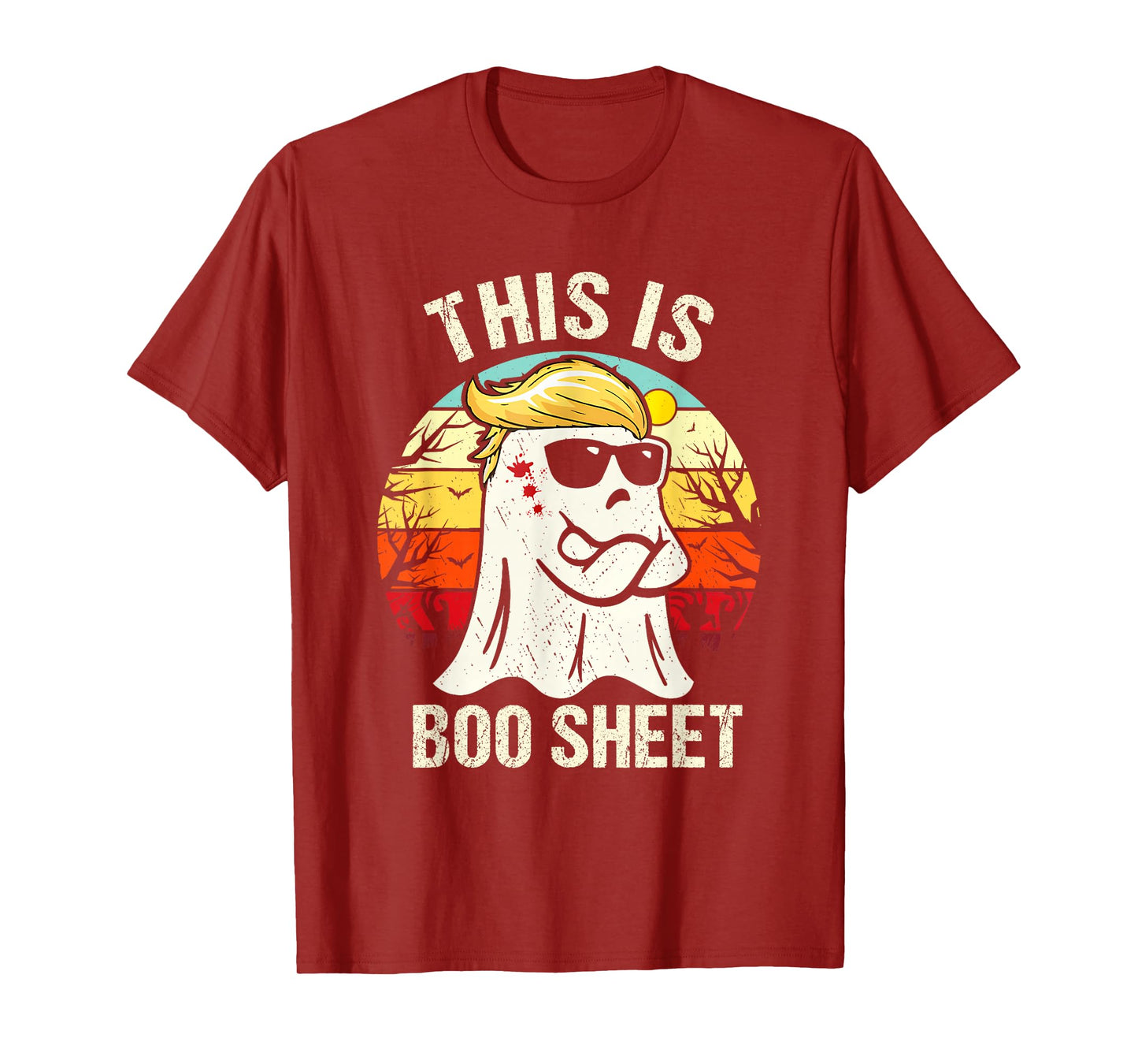 This is Boo Sheet Ghost Retro Halloween Costume Men Women T-Shirt