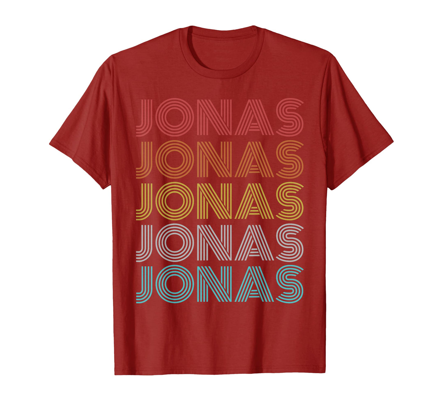 Jonas Shirt Retro Vintage Apparel Unisex-Adults and Kids Black Cotton 60% Polyester 40% Short Sleeve T-Shirt Small Classic Fit Crew Neck Spring, Summer