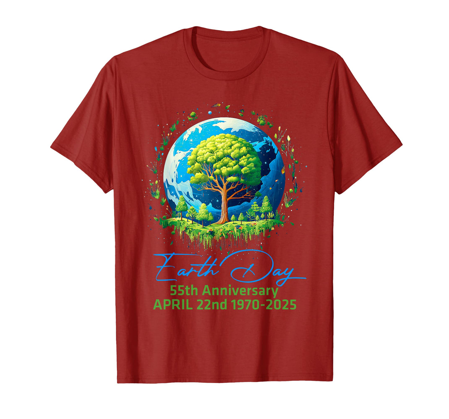 Earth Day 2025 55th Anniversary Earth Day T-Shirt