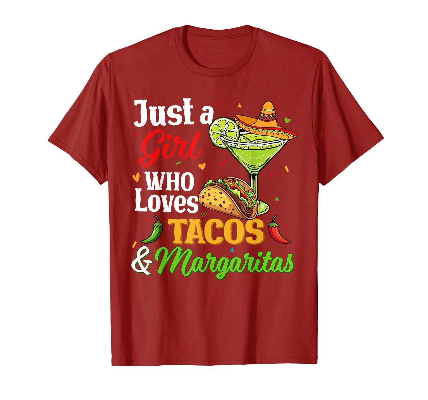 Cinco De Mayo Shirts Women Girl Loves Tacos And Margaritas T-Shirt