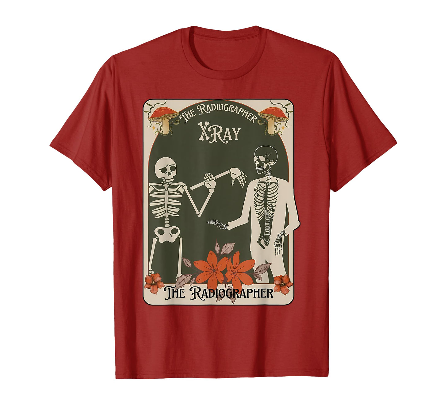 Halloween Radiographer Tarot Card Skeleton Fall Rad Tech T-Shirt