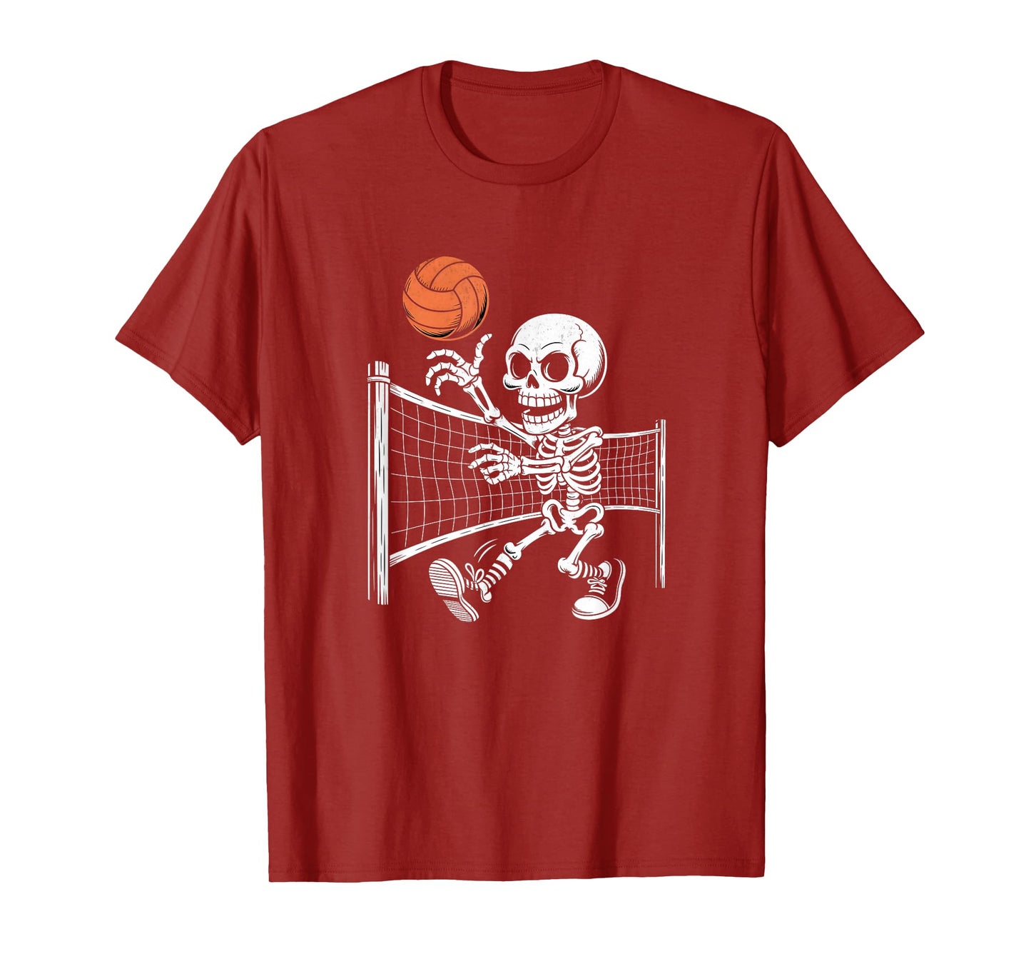 Volleyball Skeleton Halloween T-Shirt