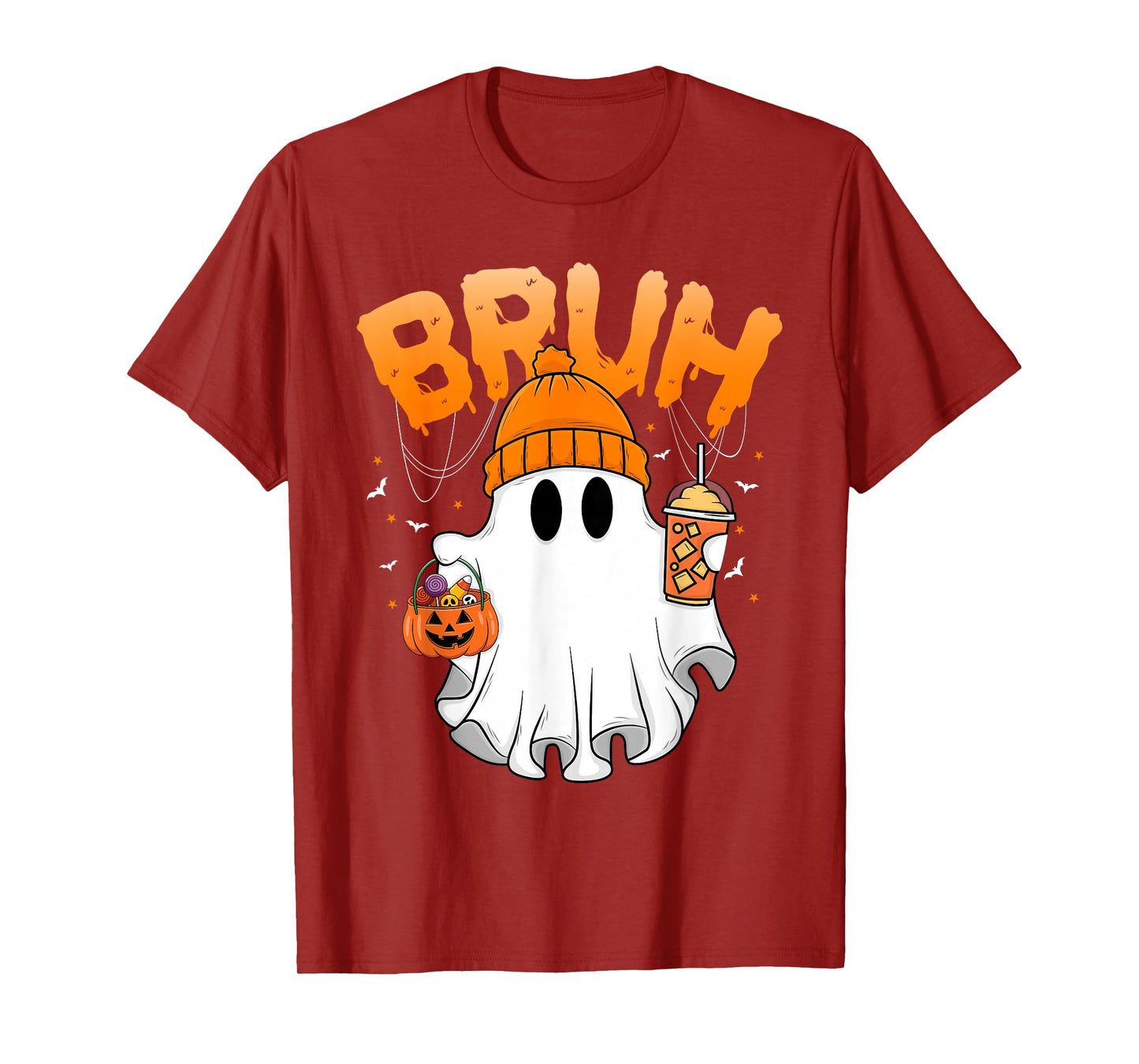 Bruh I Mean Boo Trick or Treating Funny Ghost Halloween T-Shirt