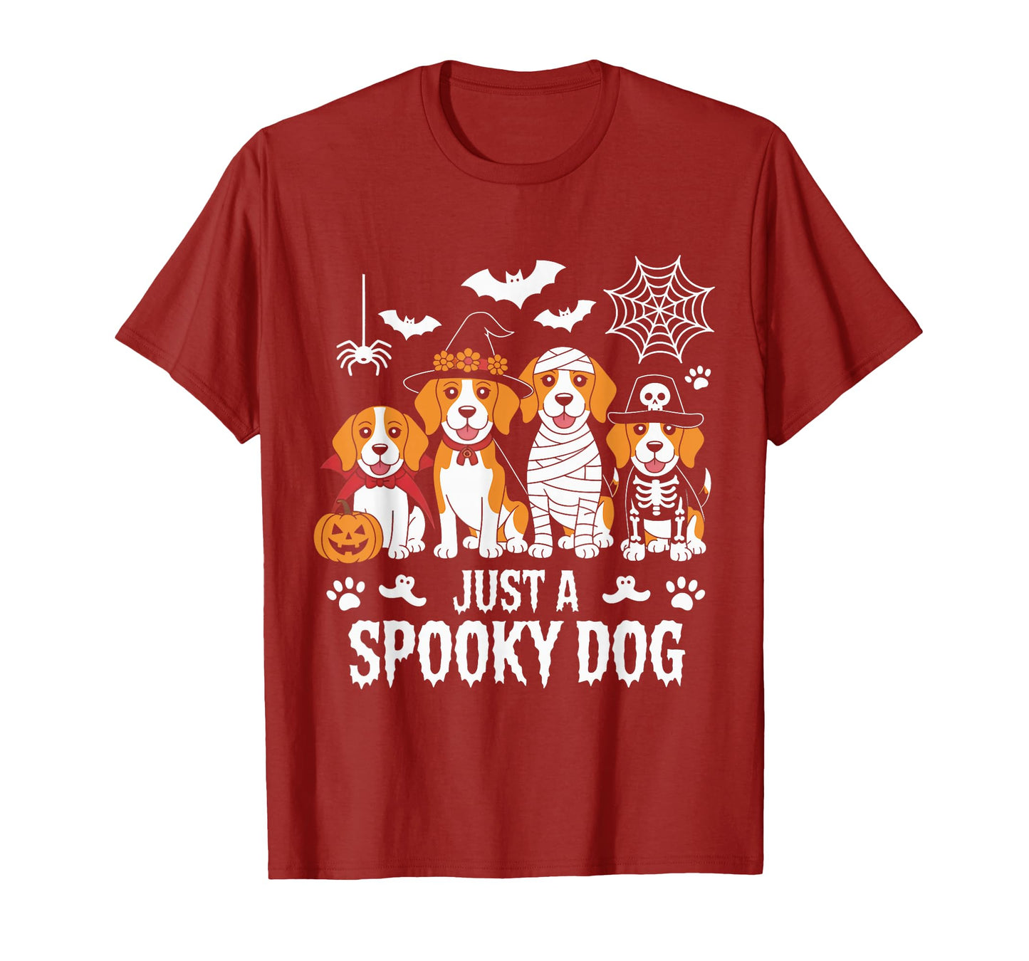 Just A Spooky Halloween Dog Group Beagles As Witch Mummy T-Shirt