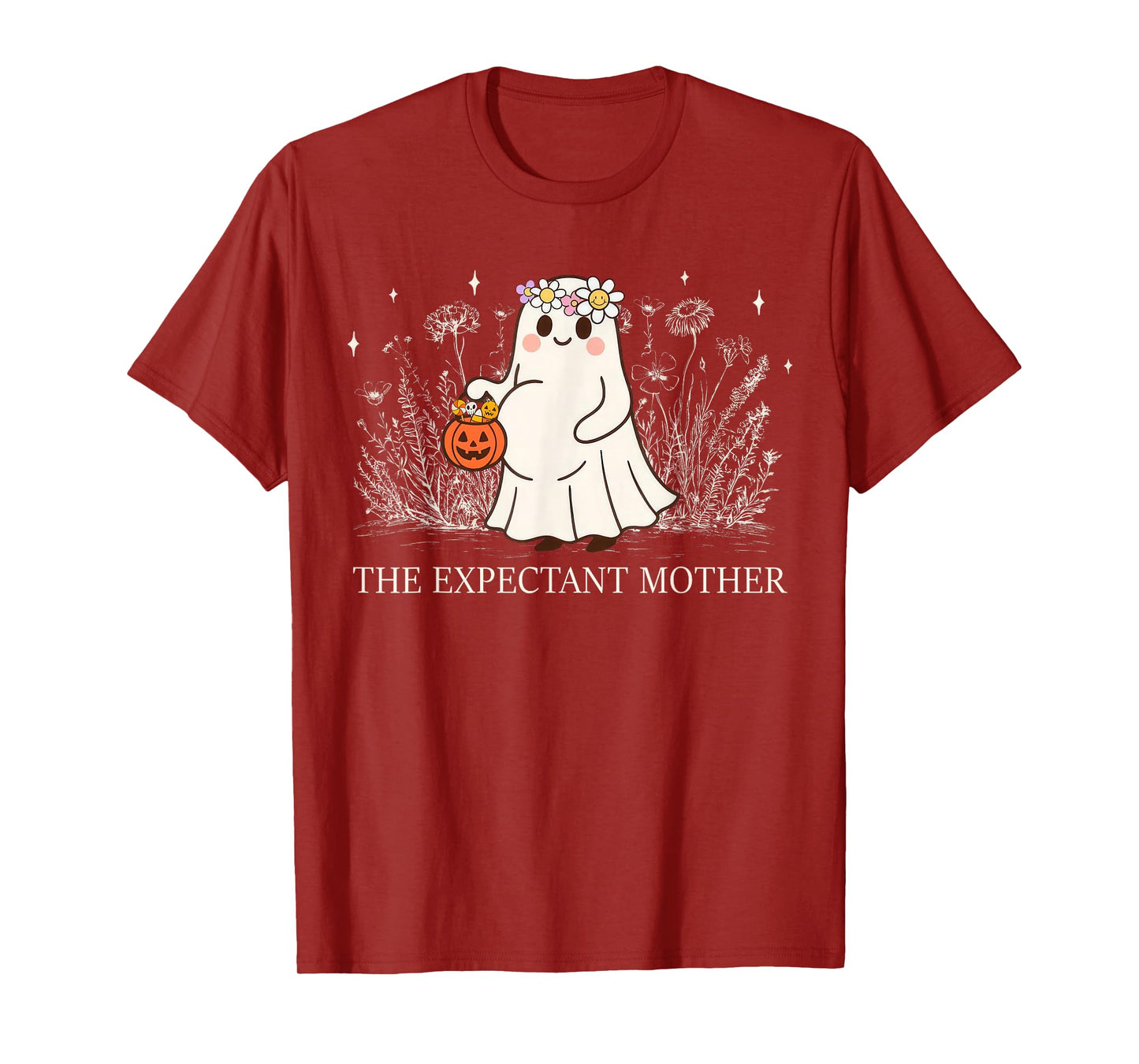 The Expectant Mother Halloween Pregnancy Pregnant Spooky T-Shirt