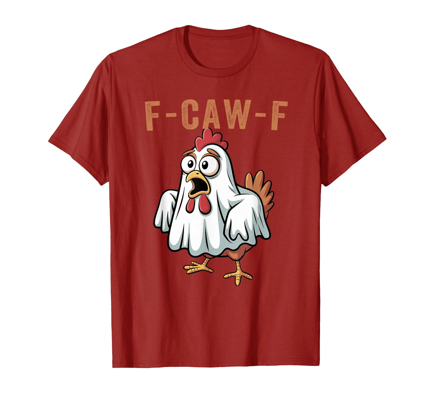 F-Caw-F Halloween Chicken Humor F-Caw-F Quote Rooster Meme T-Shirt