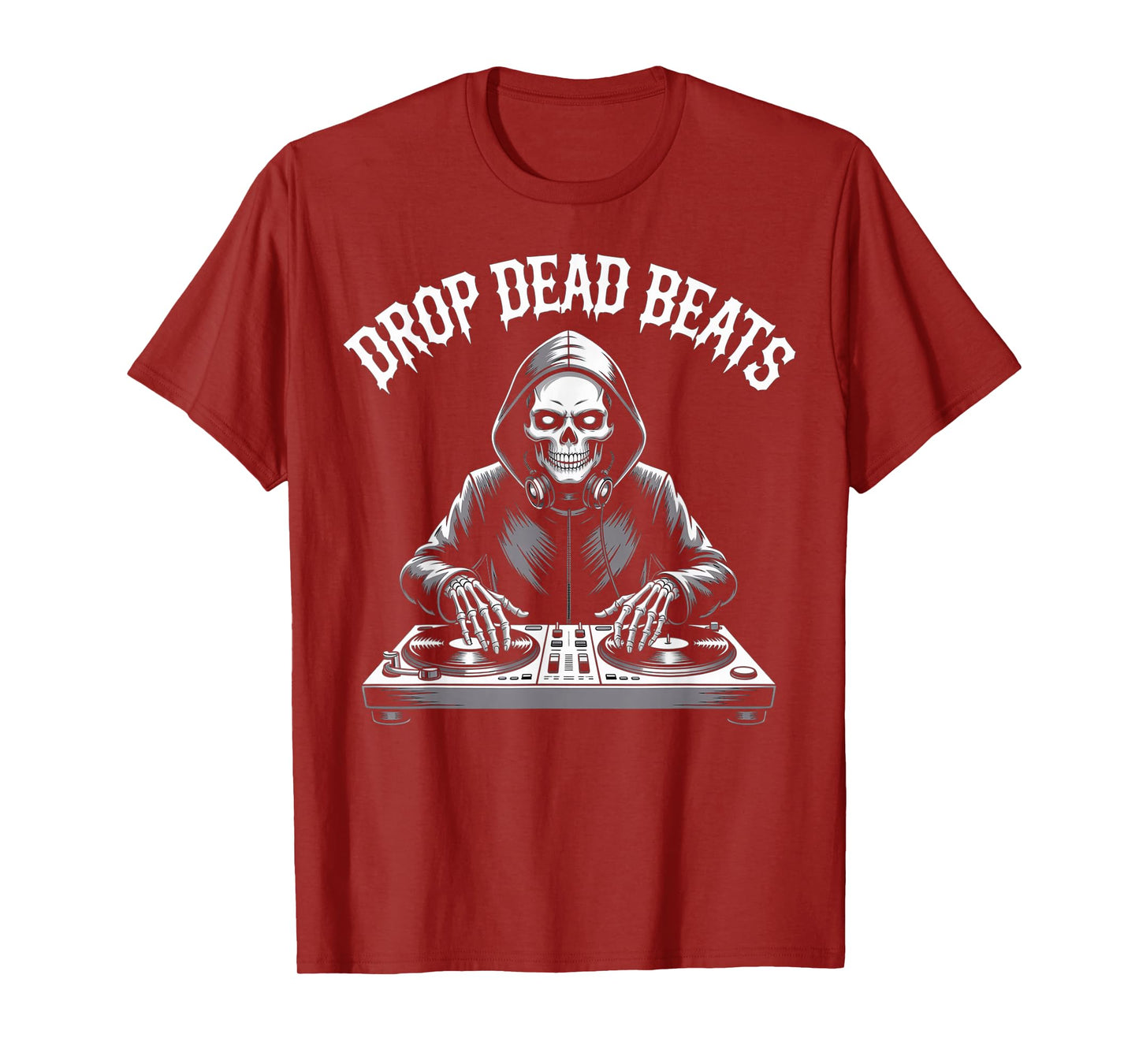 Drop Dead Beats Zombie DJ Halloween Party Horror Music Lover T-Shirt