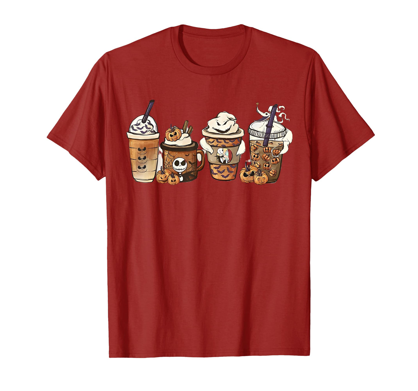 Cute Halloween, Coffee Lover Shirt, Skeleton Halloween T-Shirt