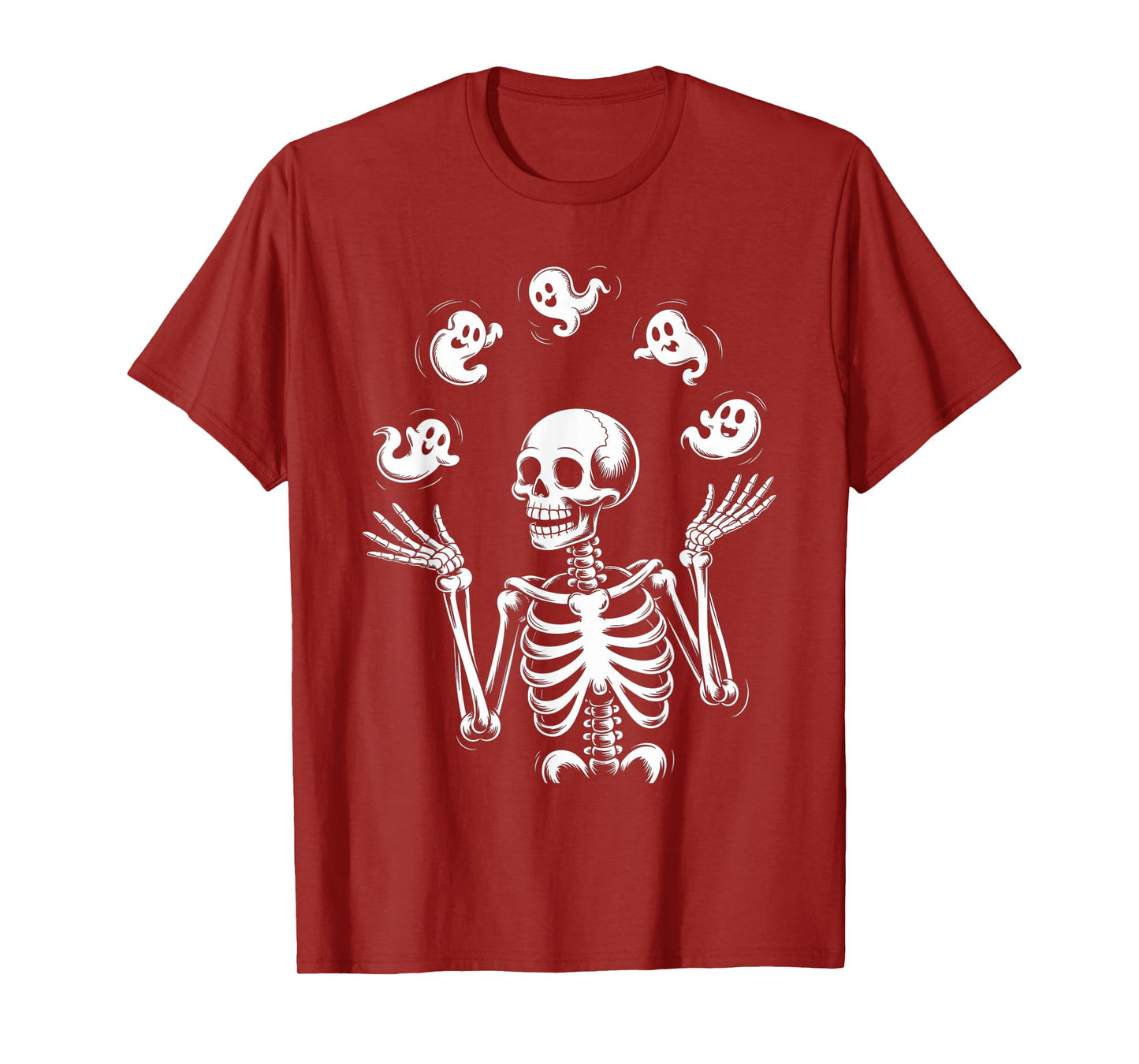 Skeleton Juggling Ghosts Funny Halloween Costume T-Shirt T-Shirt