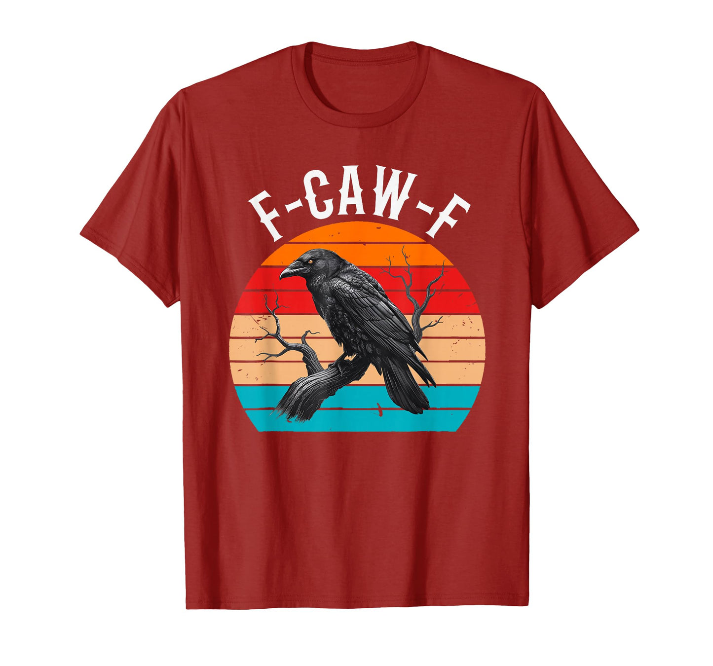 Black Crow, F-Caw-F Funny Black Bird Women Men Vintage T-Shirt