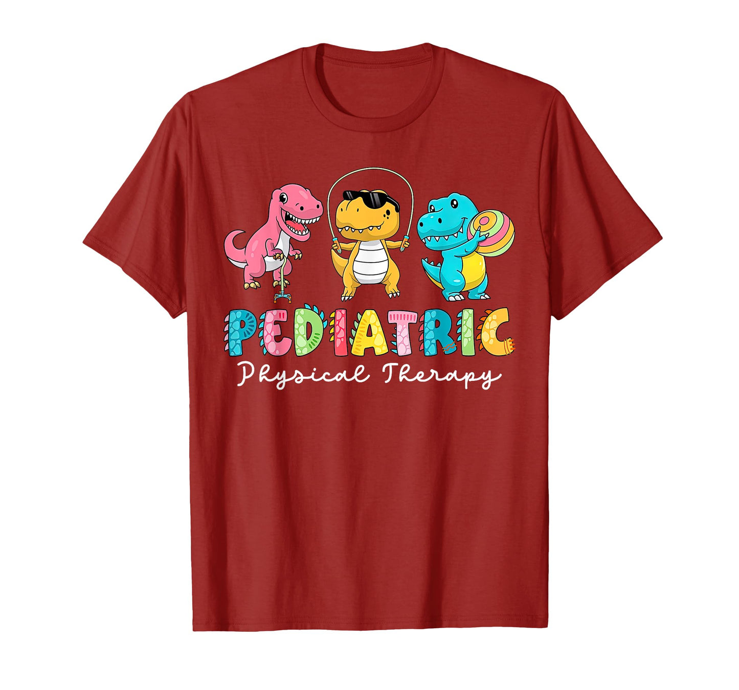 Pediatric Physical Therapy Dinosaur PT Physical Therapist T-Shirt