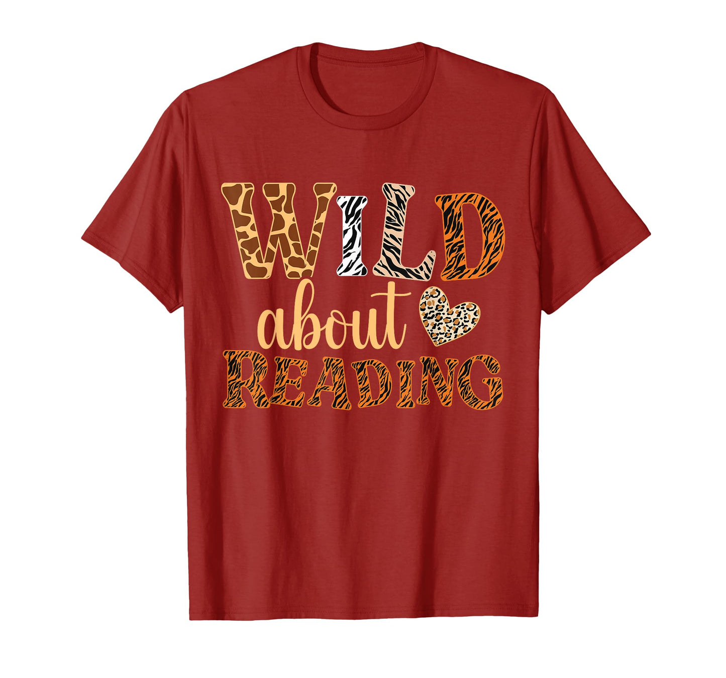 Wild About Reading Books - Bookworm Library Day Teacher T-Shirt