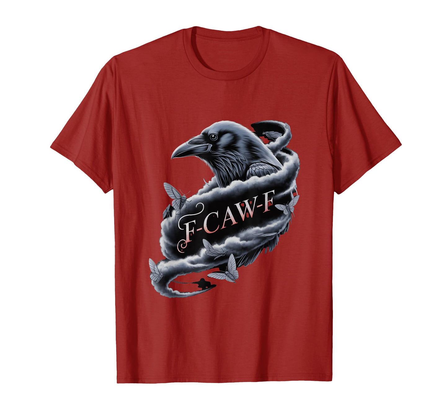 F-Caw-F Crow Funny Gothic Moon Black Bird Halloween T-Shirt
