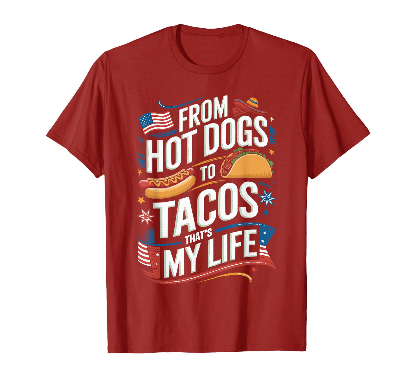 Half American Half Mexican USA Flag Mexico America T-Shirt