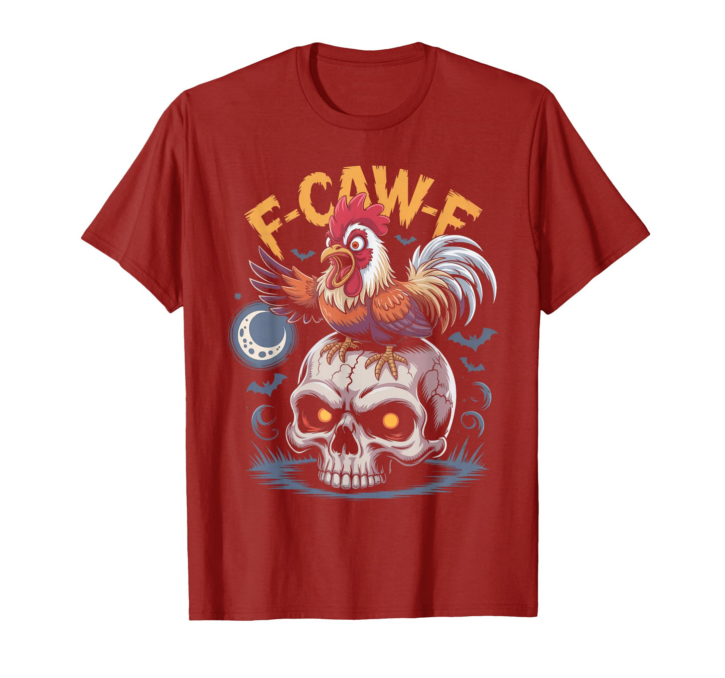 F-Caw-F Funny Chicken Halloween Rooster Meme T-Shirt