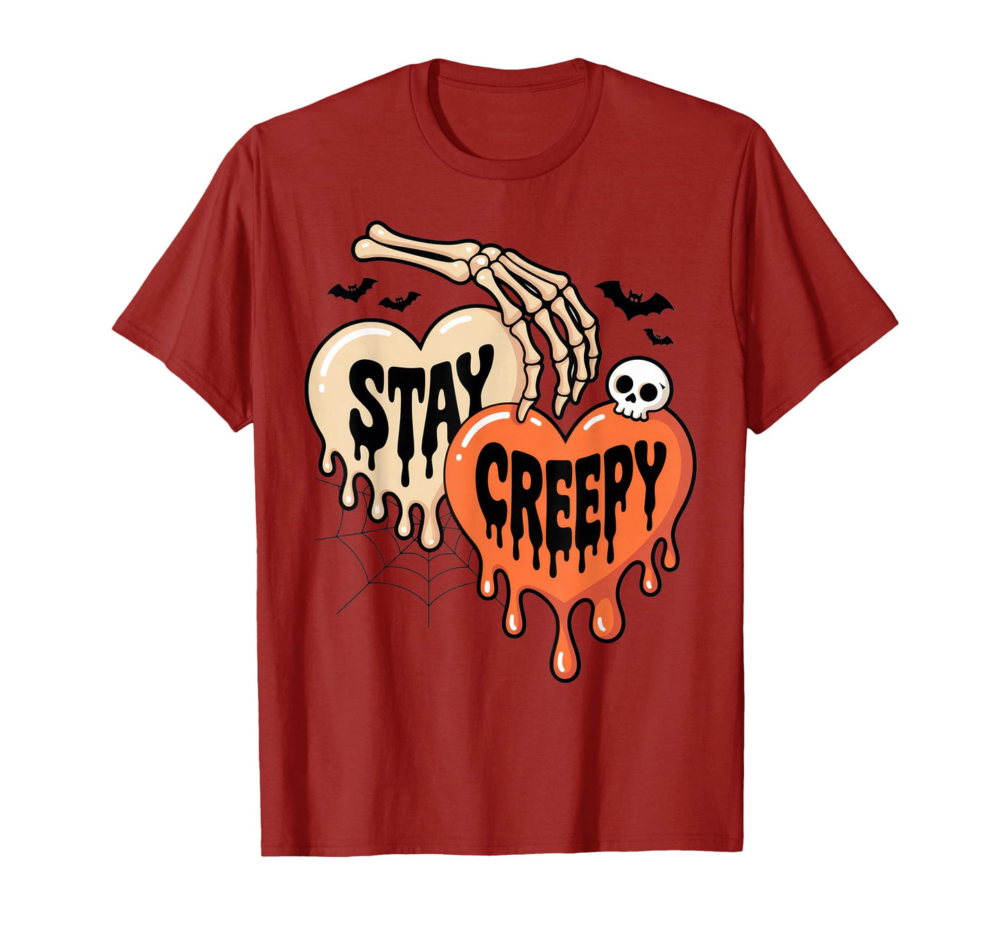 Stay Creepy Halloween Skeleton Lovers Spooky Vibe T-Shirt