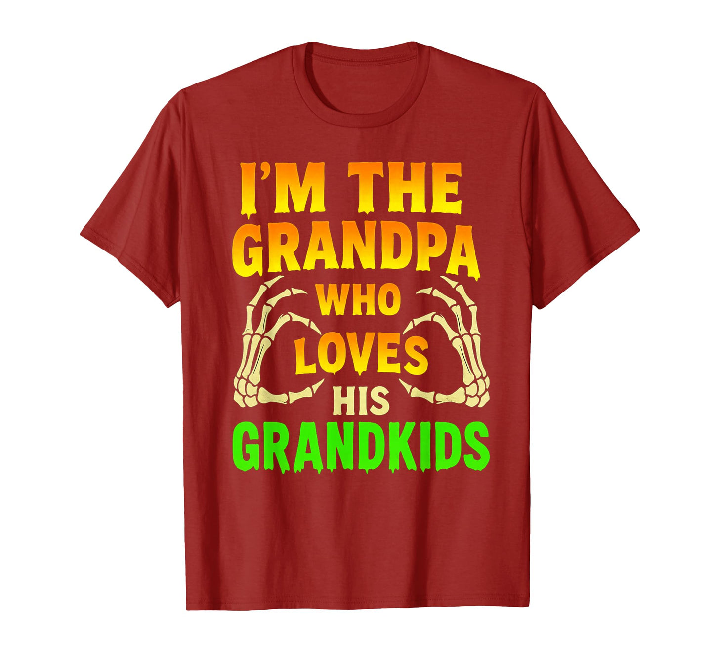 I'm The Grandpa Who Loves His Grandkids Halloween Fun T-Shirt