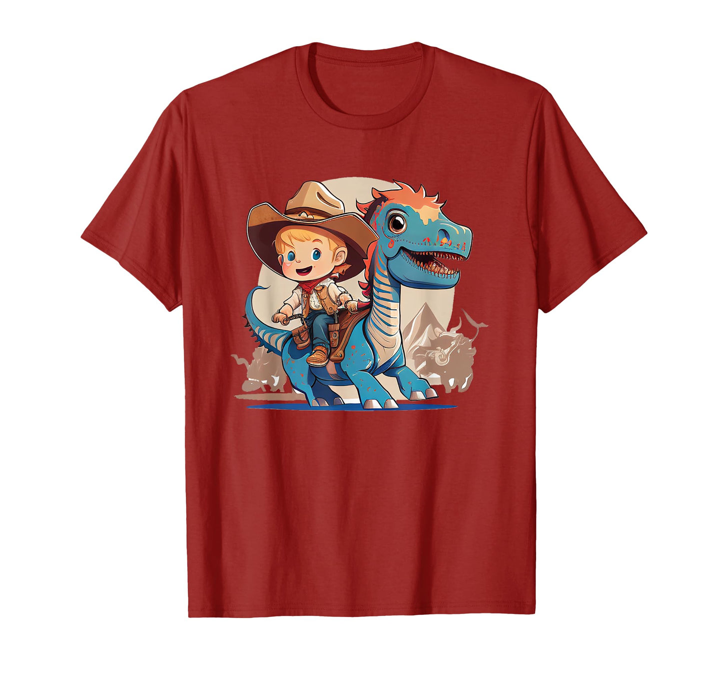 Dino Cowboy Dinosaur Rodeo Rider Nursery T-Shirt