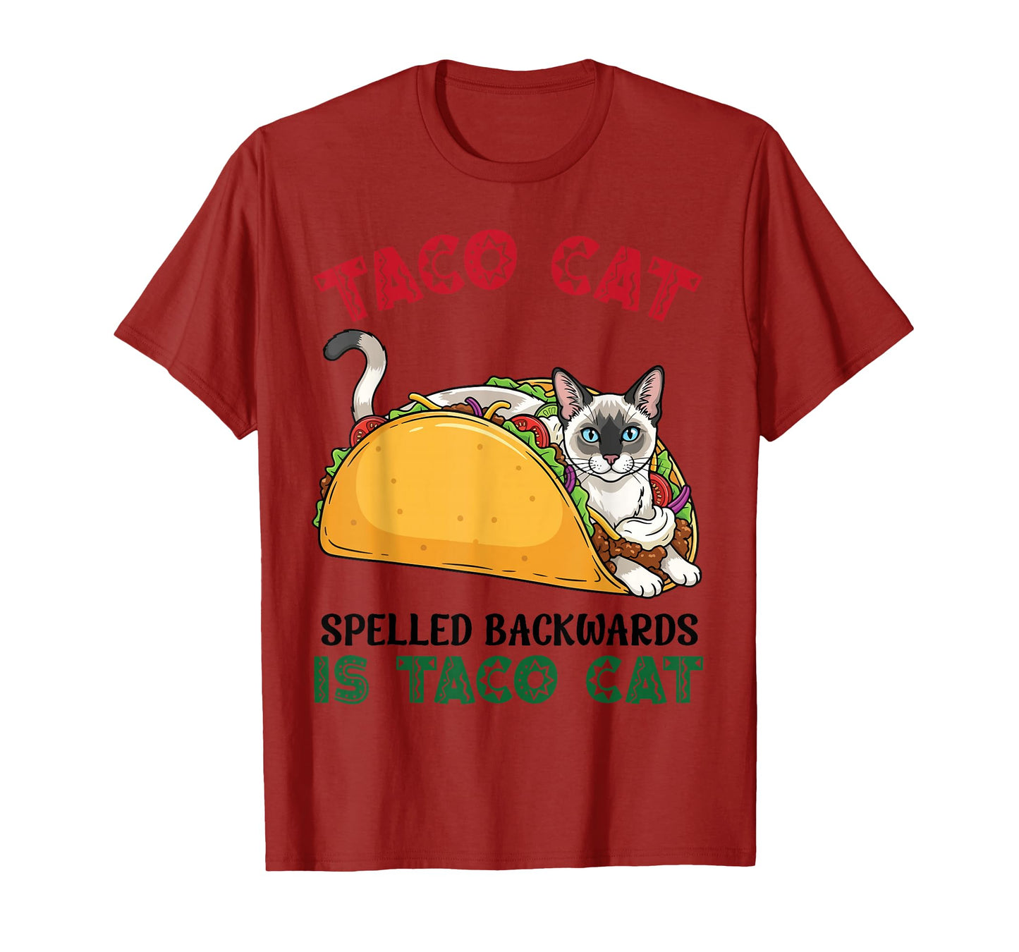 Javanese Taco Cat Spelled Backwards is Taco Inside A Cat T-Shirt