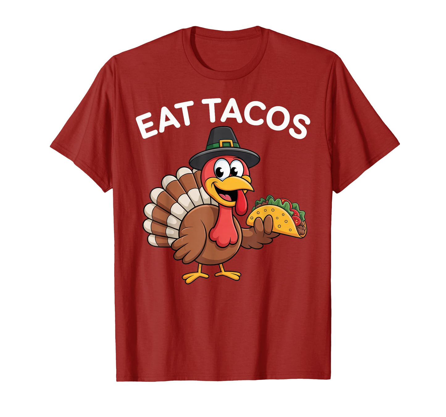 Funny Thanksgiving Turkey Eat Tacos Mexican Thanksgiving Fun T-Shirt