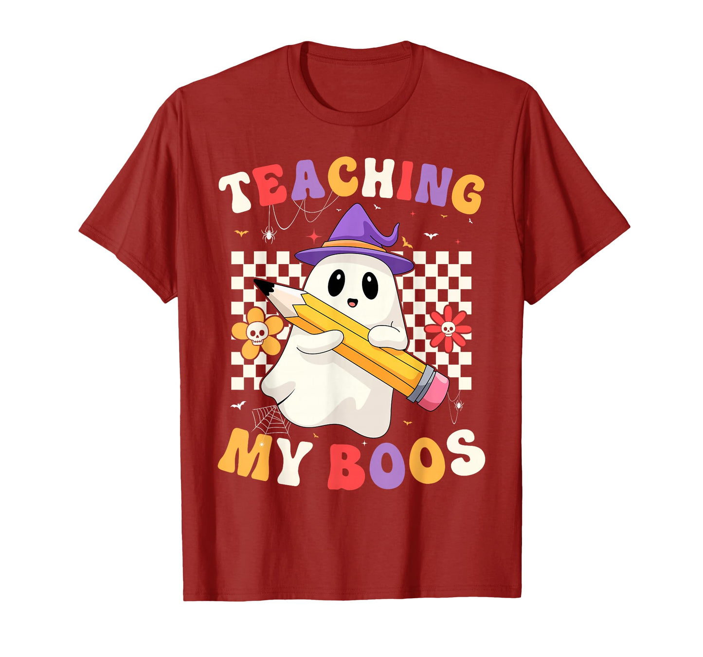 Teaching My Boos Ghost Teacher Halloween Girls Women T-Shirt