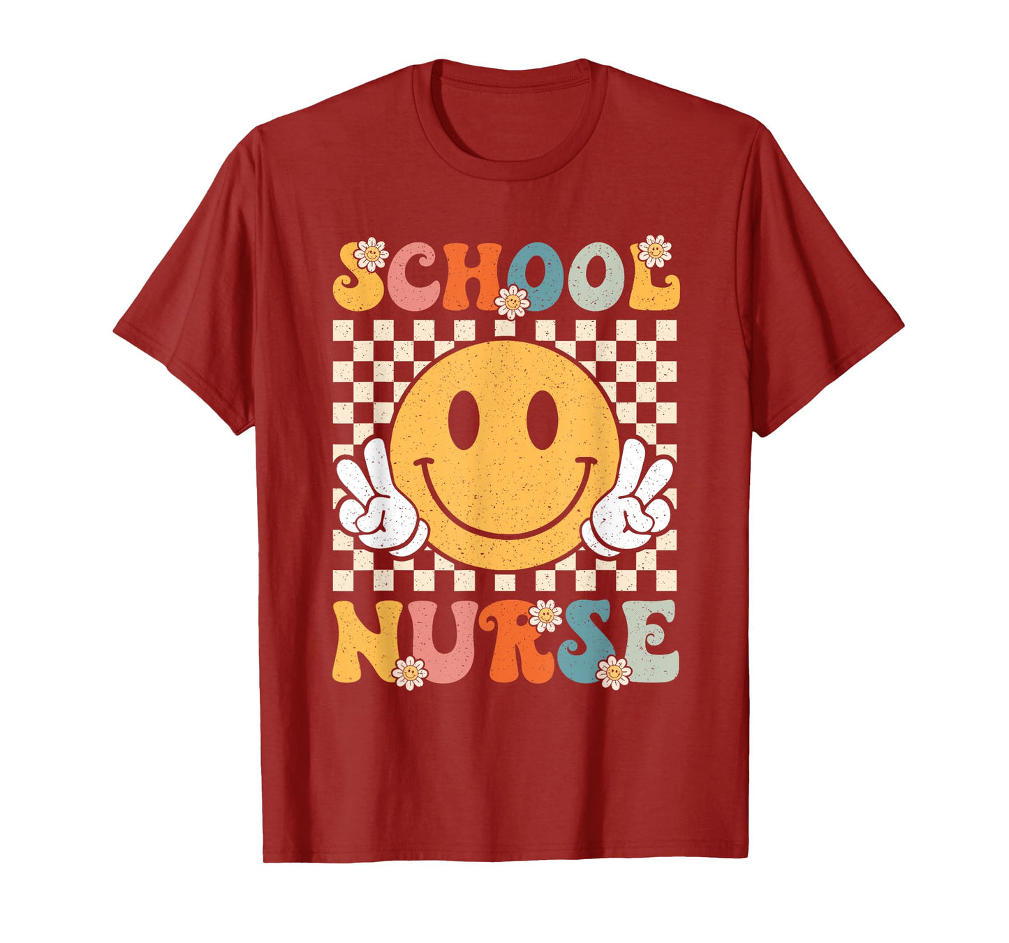 School Nurse Smile Face Future Nurse Nursing Medical Student T-Shirt