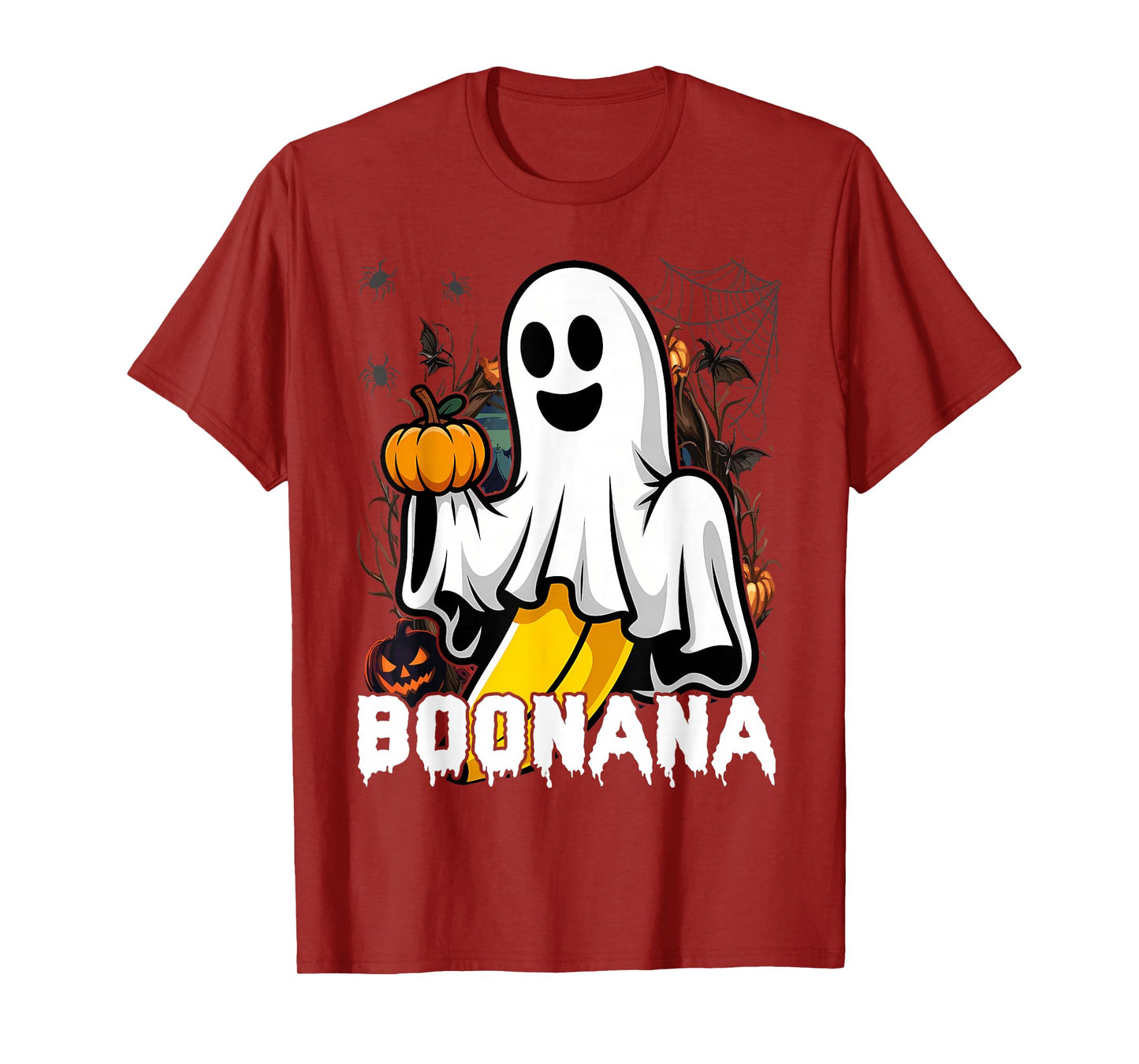 Halloween Boonana Funny Skeleton Inside Banana Quirky T-Shirt